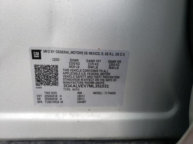 3GKALVEV7ML351031 GMC Terrain Slt