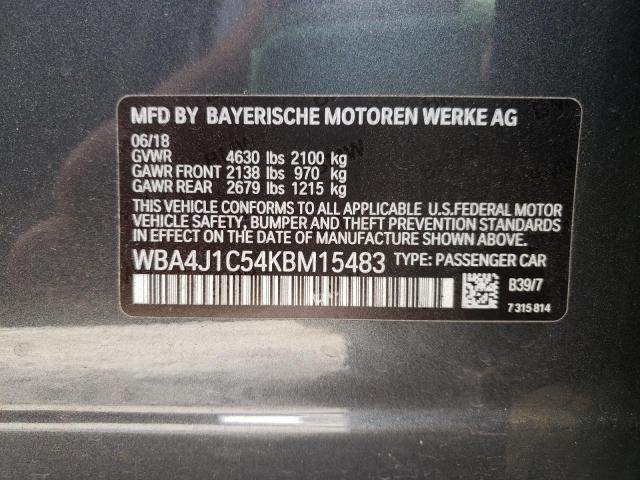 WBA4J1C54KBM15483 BMW 430i Gran Coupe