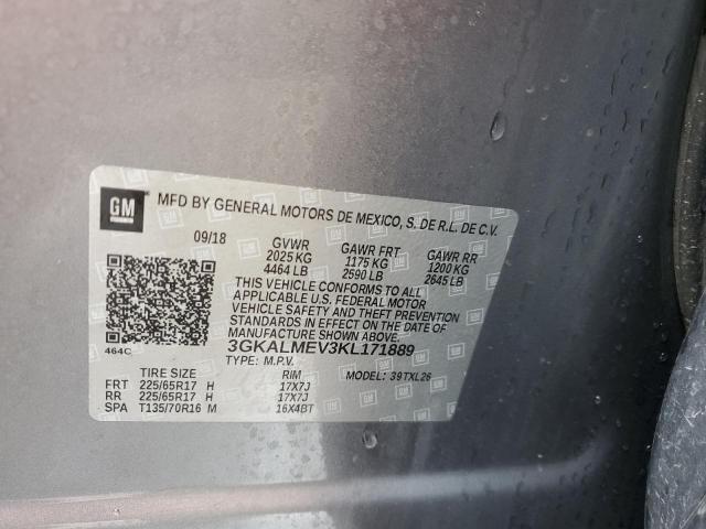 3GKALMEV3KL171889 GMC Terrain Sle