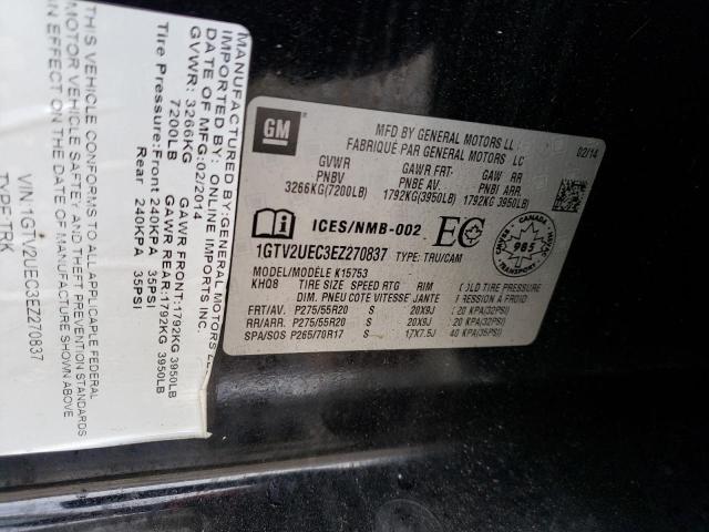 1GTV2UEC3EZ270837 GMC Sierra K1500 Sle