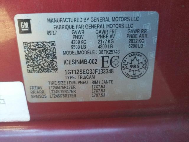 1GT12SEG3JF133348 GMC Sierra K2500 Sle