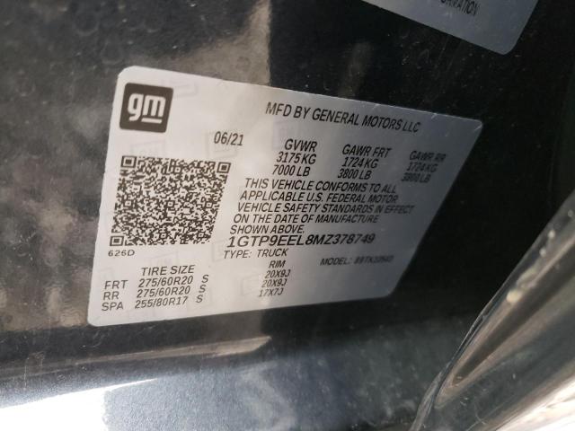 1GTP9EEL8MZ378749 GMC Sierra K1500 At4