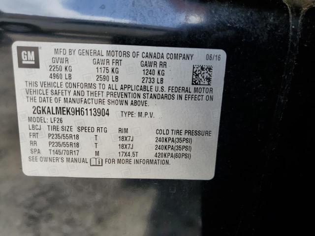 2GKALMEK9H6113904 GMC Terrain Sle