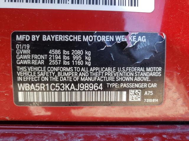 WBA5R1C53KAJ98964 BMW 330I