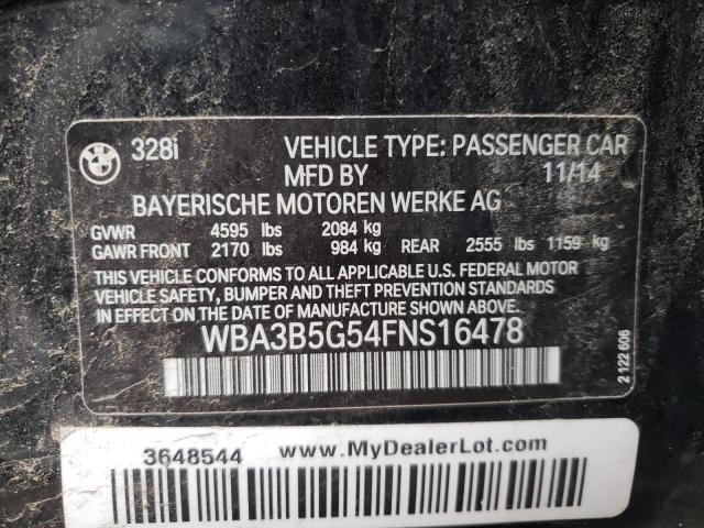 WBA3B5G54FNS16478 BMW 328 Xi Sulev