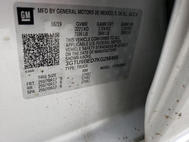 3GTU9BED7KG256455 GMC Sierra K1500 Sle