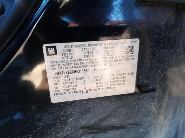 2GKFLSEK8H6311867 GMC Terrain Sle