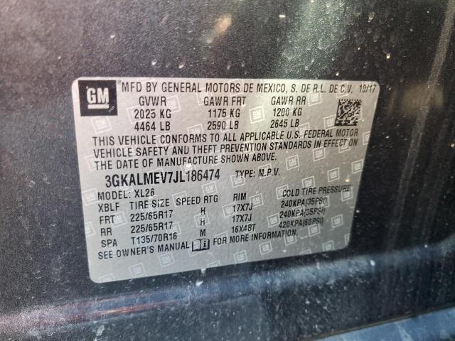 3GKALMEV7JL186474 GMC Terrain Sle