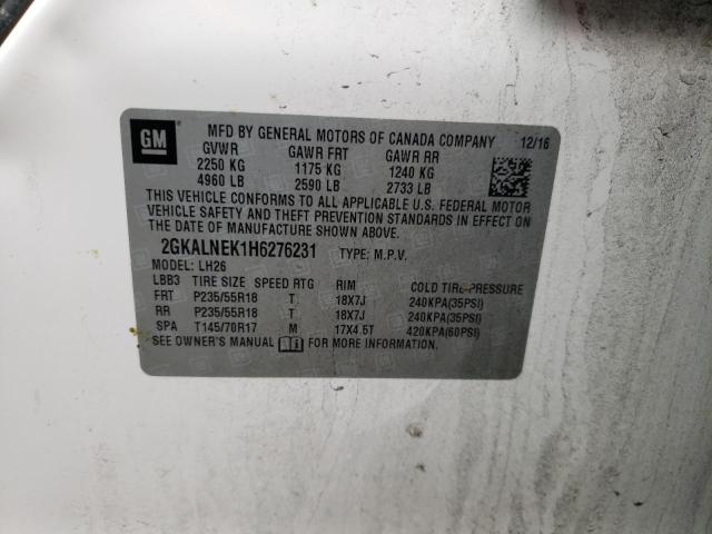 2GKALNEK1H6276231 GMC Terrain Sle