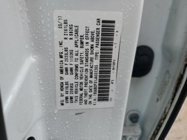 19UUB2F51JA002265 Acura TLX TECH