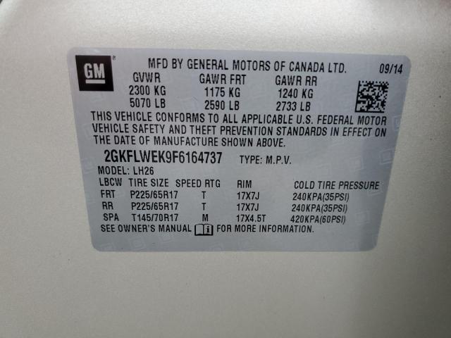 2GKFLWEK9F6164737 GMC Terrain Sle