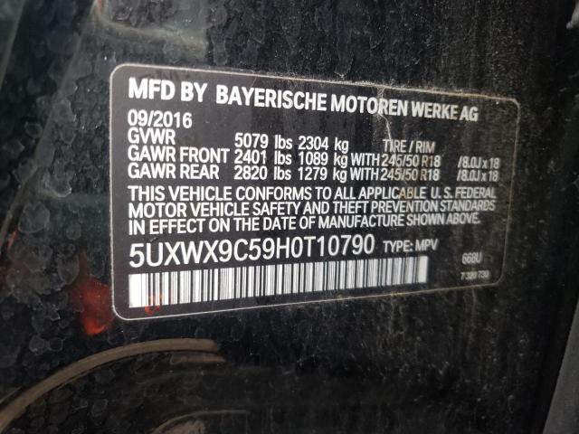 5UXWX9C59H0T10790 BMW X3 Xdrive28i