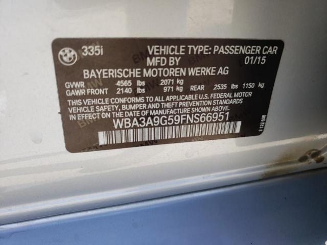 WBA3A9G59FNS66951 BMW 335 I