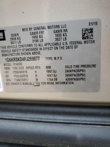 1GKKRSKD4FJ269877 GMC Acadia Slt-2