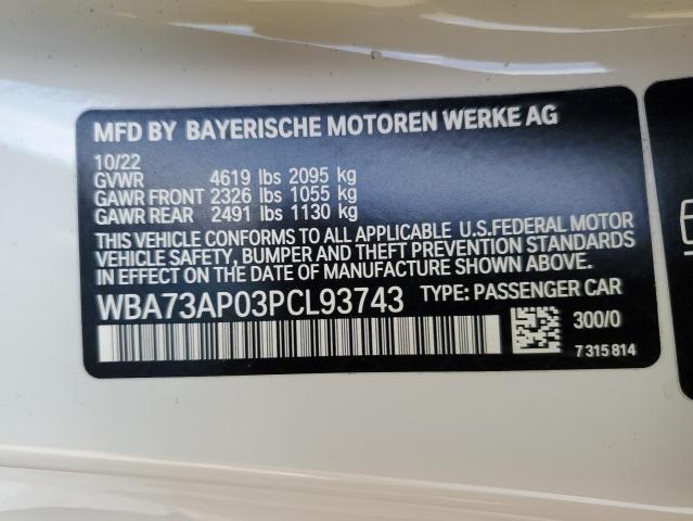 WBA73AP03PCL93743 BMW 430xi