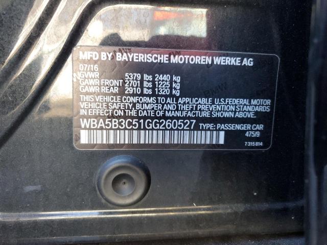 WBA5B3C51GG260527 BMW 535 XI