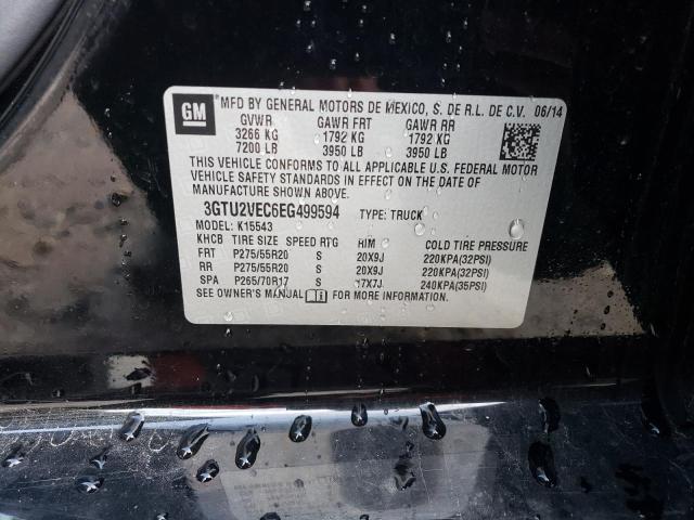 3GTU2VEC6EG499594 GMC Sierra K1500 Slt