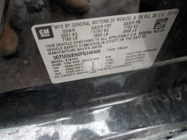 3GTU2UEH2FG248496 GMC Sierra K1500 Sle