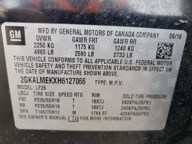 2GKALMEKXH6127066 GMC Terrain Sle