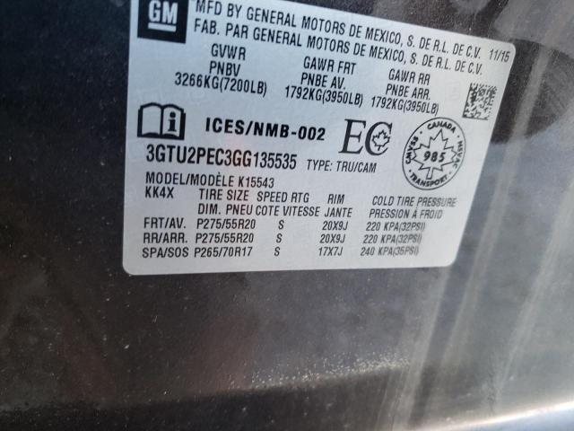 3GTU2PEC3GG135535 GMC Sierra K1500 Denali