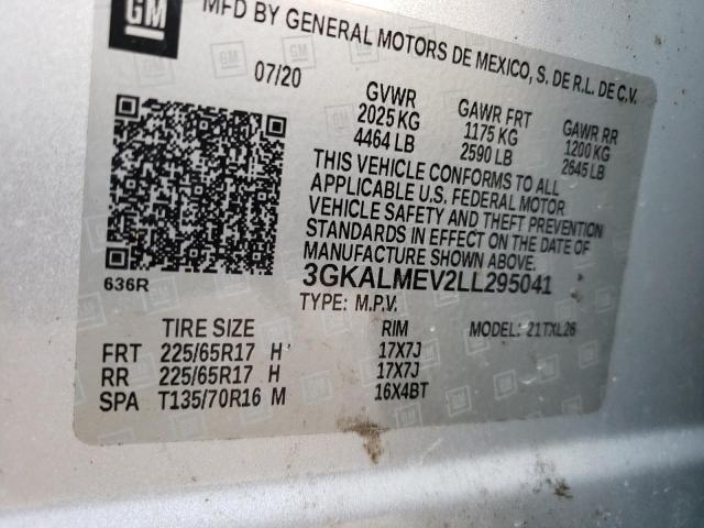 3GKALMEV2LL295041 GMC Terrain Sle