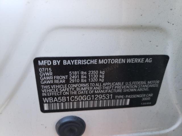WBA5B1C50GG129531 BMW 535 I