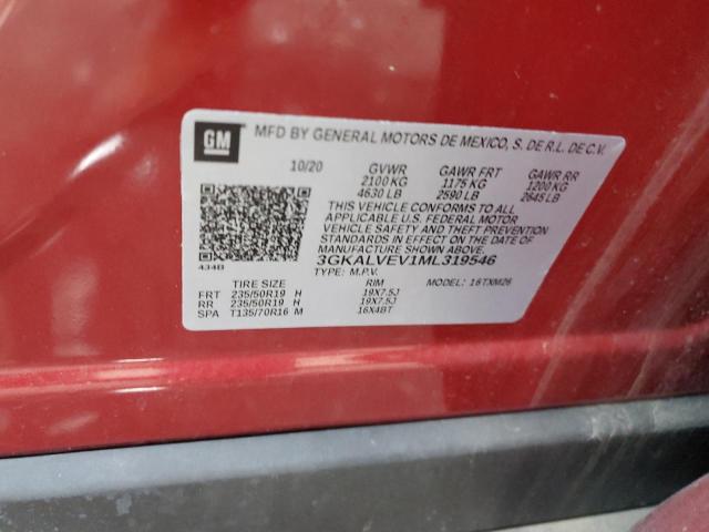 3GKALVEV1ML319546 GMC Terrain Slt