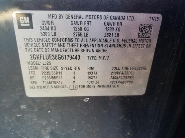 2GKFLUE38G6179440 GMC Terrain Slt