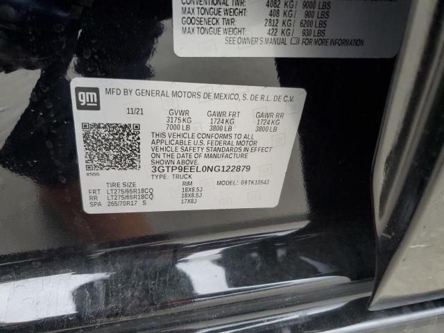 3GTP9EEL0NG122879 GMC Sierra Limited K1500 At4