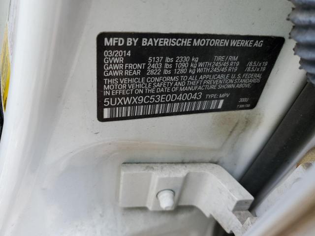 5UXWX9C53E0D40043 BMW X3 Xdrive28i