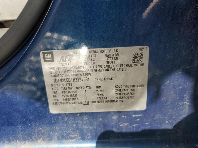 1GTV2LEC1HZ257681 GMC Sierra K1500