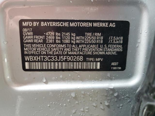 WBXHT3C33J5F90268 BMW X1 Xdrive28i