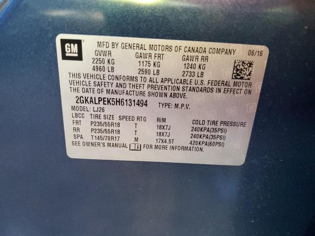 2GKALPEK5H6131494 GMC Terrain Slt
