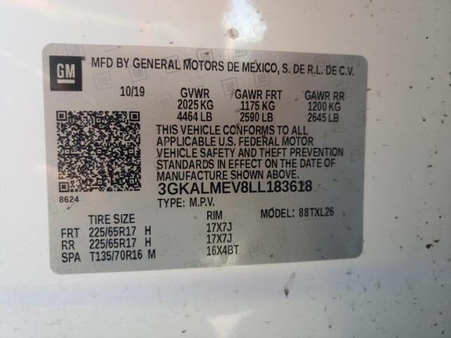 3GKALMEV8LL183618 GMC Terrain Sle