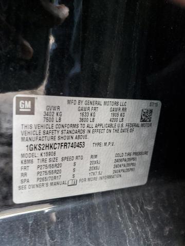 1GKS2HKC7FR740453 GMC Yukon Xl K1500 Slt