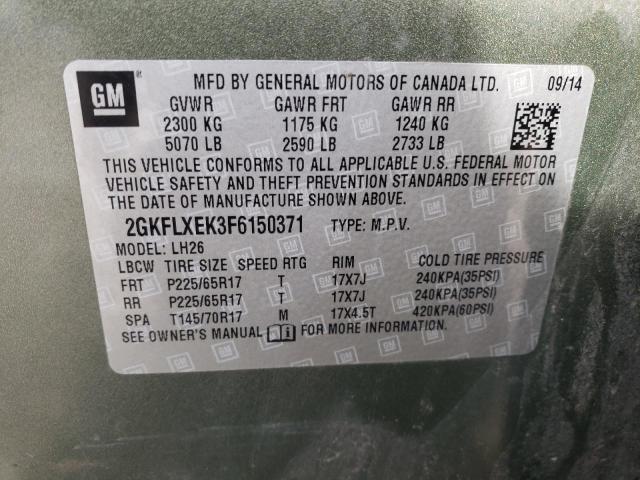 2GKFLXEK3F6150371 GMC Terrain Slt