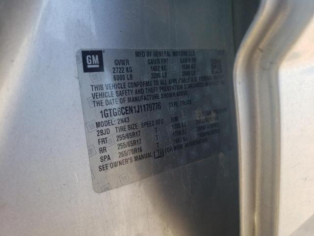 1GTG6CEN1J1179776 GMC CANYON SLE