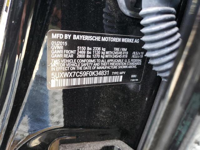 5UXWX7C59F0K34831 BMW X3 Xdrive35i