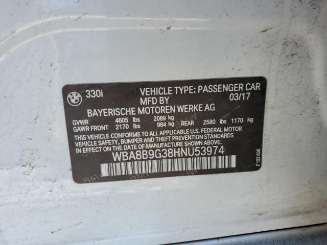 WBA8B9G38HNU53974 BMW 330 I