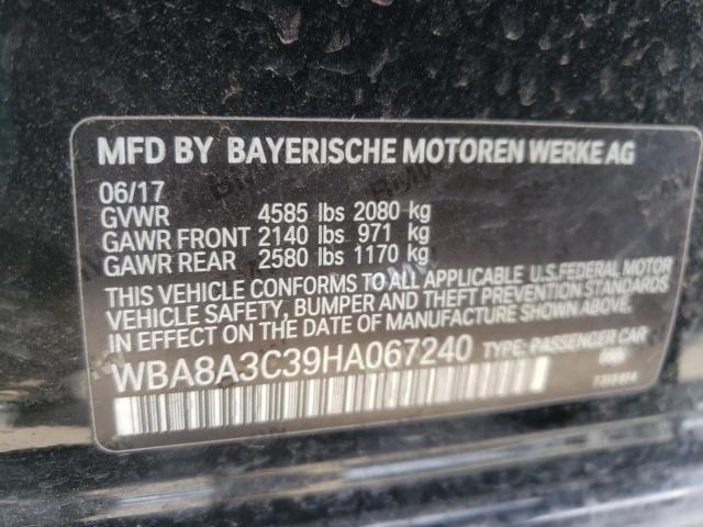 WBA8A3C39HA067240 BMW 320 XI