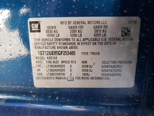 1GT12UE85GF253486 GMC Sierra K2500 Denali
