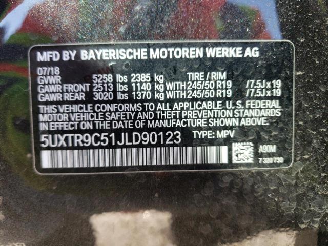 5UXTR9C51JLD90123 BMW X3 Xdrive30i