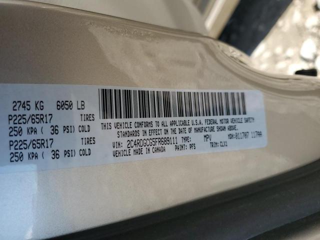 2C4RDGCG5FR689111 Dodge Grand Caravan Sxt