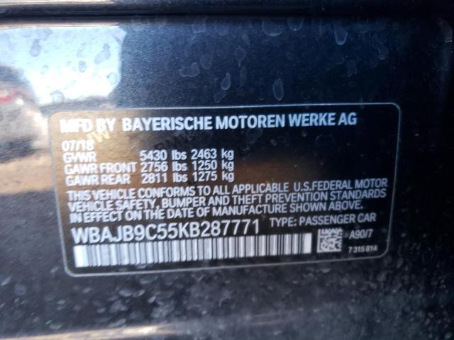 WBAJB9C55KB287771 BMW M550xi