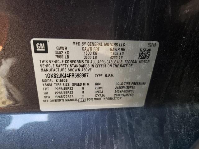 1GKS2JKJ4FR598987 GMC YUKON XL DENALI