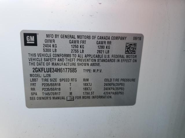 2GKFLUE34H6177685 GMC Terrain Slt