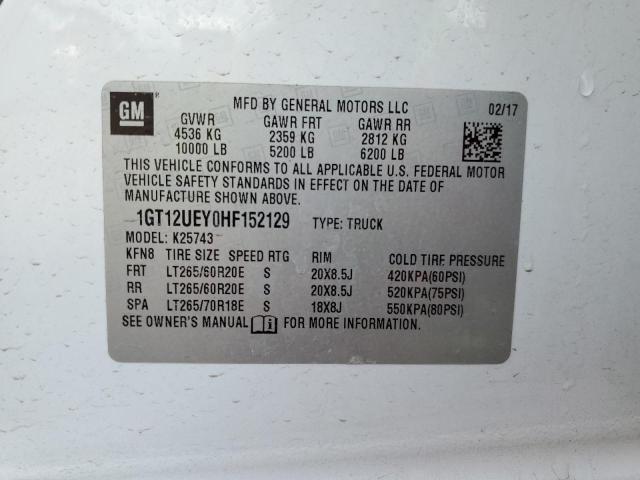 1GT12UEY0HF152129 GMC Sierra K2500 Denali