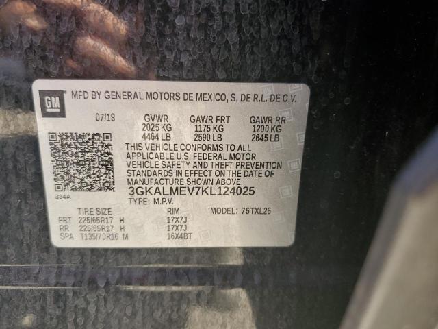 3GKALMEV7KL124025 GMC Terrain Sle