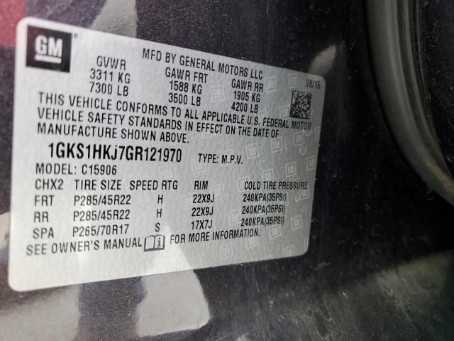 1GKS1HKJ7GR121970 GMC YUKON XL DENALI