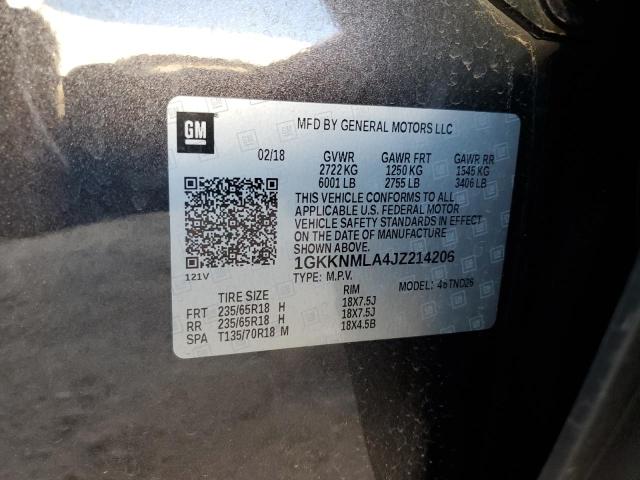 1GKKNMLA4JZ214206 GMC Acadia Slt-1